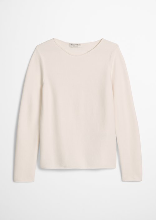 Strickpullover slim — White Cotton