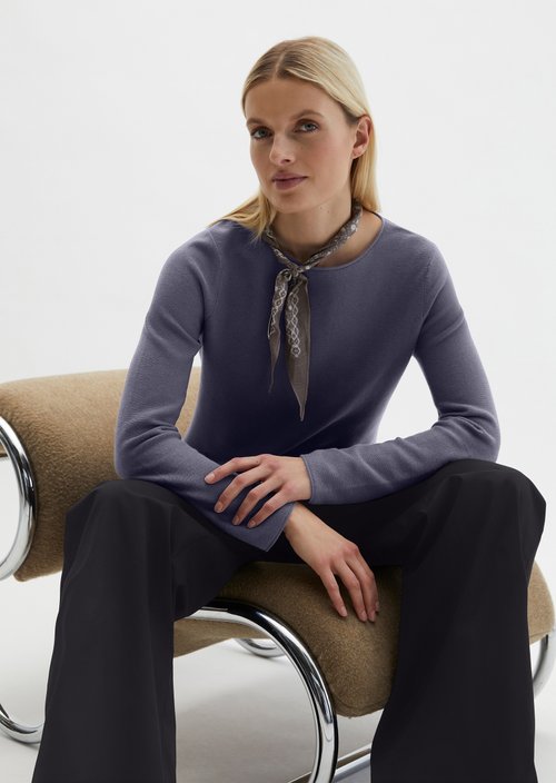 Strickpullover slim — Stormy Sky