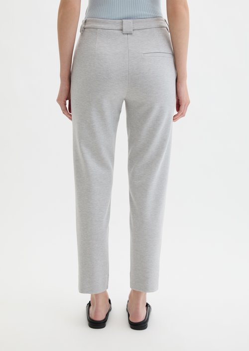 Jersey pants model Malin slim — Gravel Grey Melange