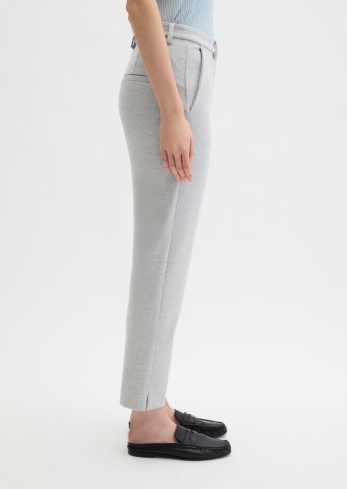 Jersey pants model Malin slim — Gravel Grey Melange