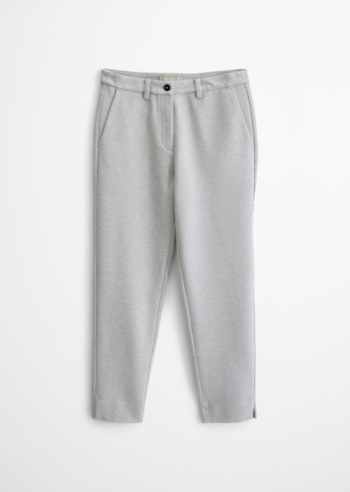 Jersey pants model Malin slim — Gravel Grey Melange