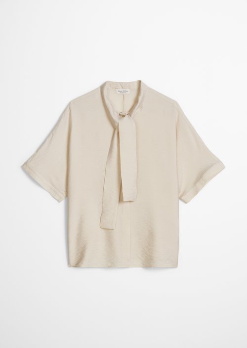 Regular crinkle blouse — Grey Silk