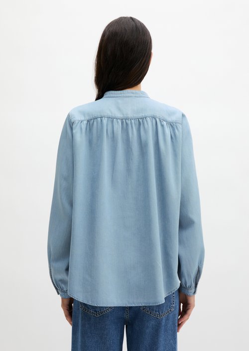 Loose denim blouse — Light Blue