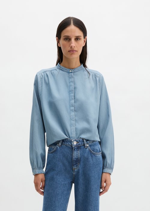 Loose denim blouse — Light Blue