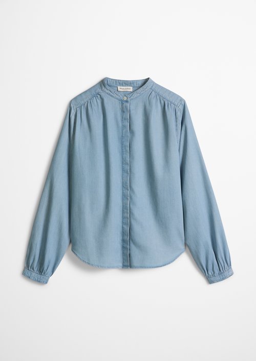 Loose denim blouse — Light Blue