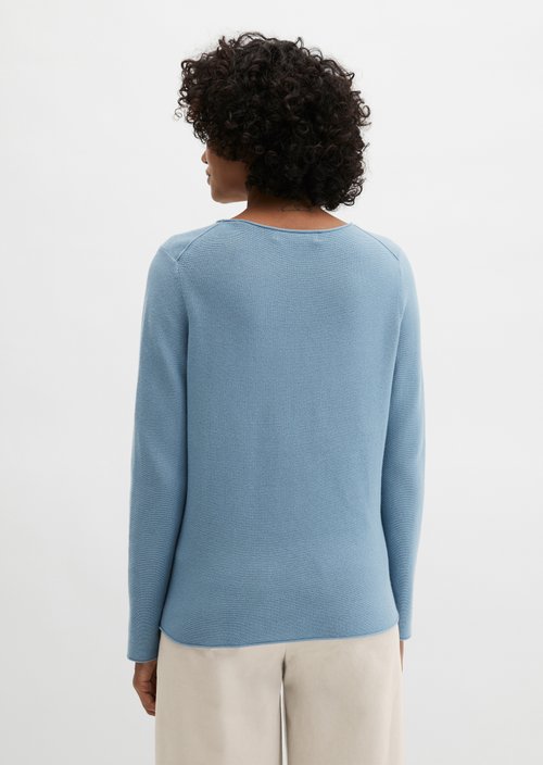 Knitted sweater slim — Fall Sky