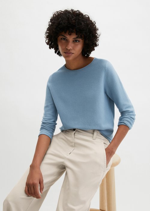 Knitted sweater slim — Fall Sky