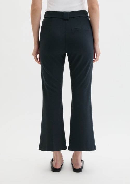 Jersey pants model Marthe flared — Martime Blue