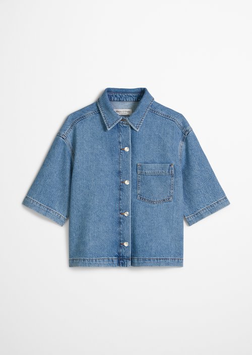 Relaxed denim blouse — Light Blue