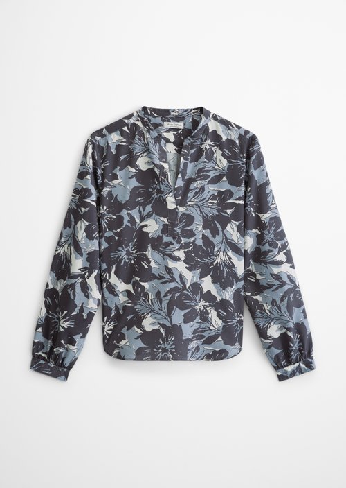 Print blouse regular — Dark Grey