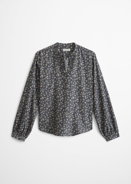Print blouse regular — Medium Grey
