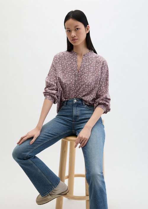 Print blouse regular — Light Pink