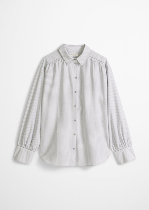 Relaxed striped blouse — Light Blue