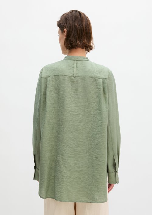 Regular crinkle blouse — Fresh Sage