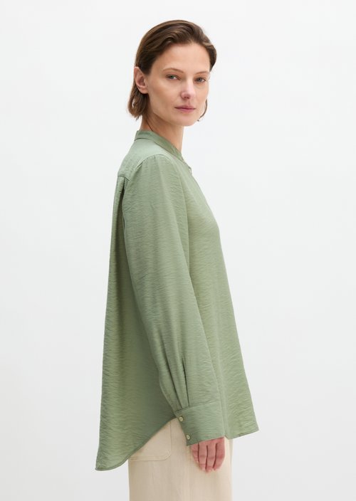 Regular crinkle blouse — Fresh Sage
