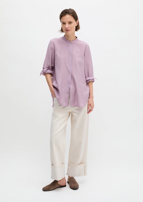 Regular crinkle blouse — Dusty Lavender