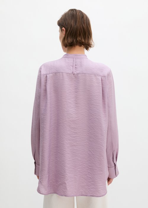 Regular crinkle blouse — Dusty Lavender