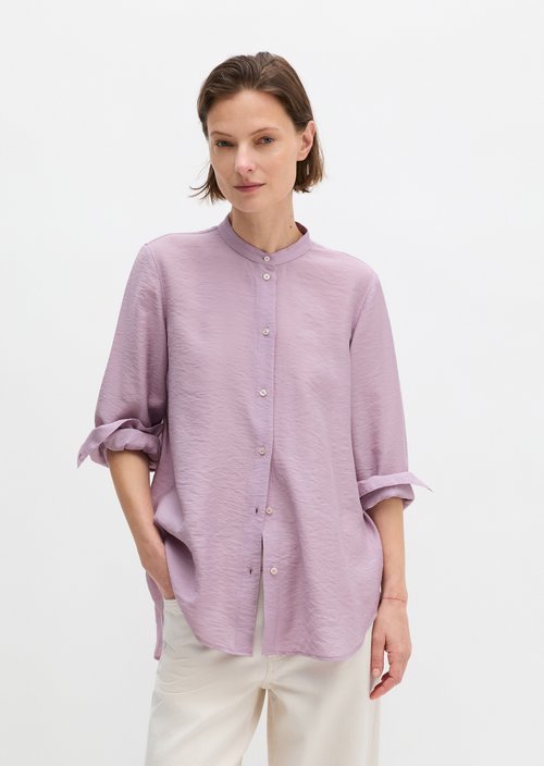 Regular crinkle blouse — Dusty Lavender