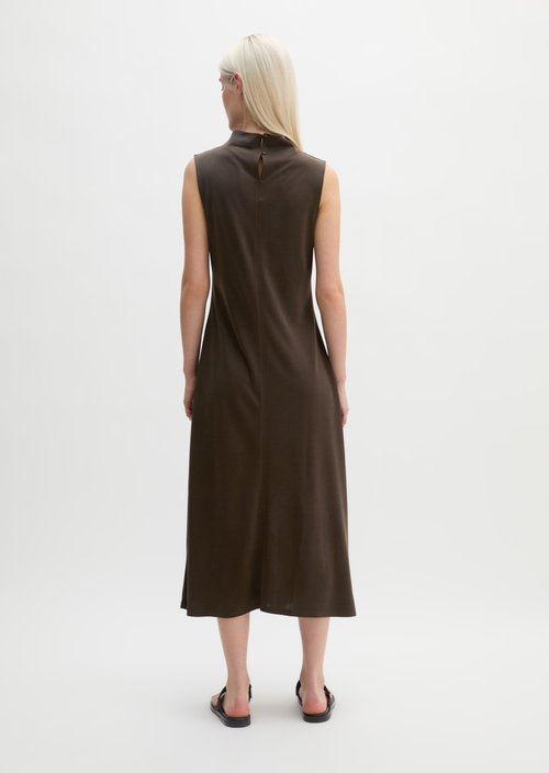 Jersey dress fitted — Burnt Coffee