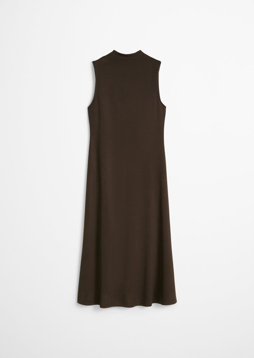 Jersey dress fitted — Burnt Coffee