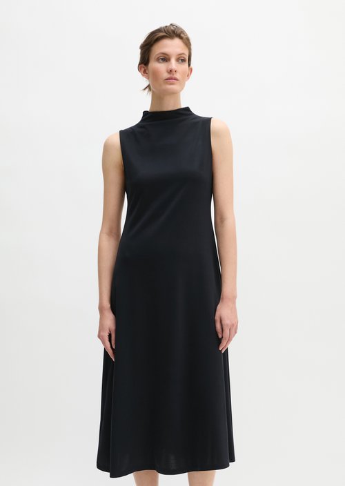 Jersey dress fitted — Deep Night Blue