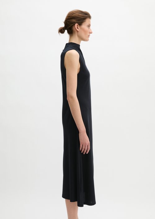 Jersey dress fitted — Deep Night Blue