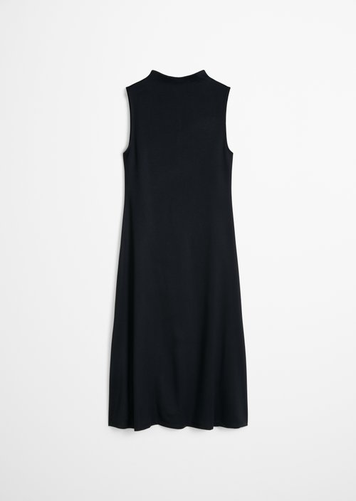 Jersey dress fitted — Deep Night Blue