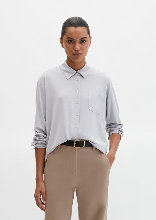 Jersey blouse loose — Grey Horizon