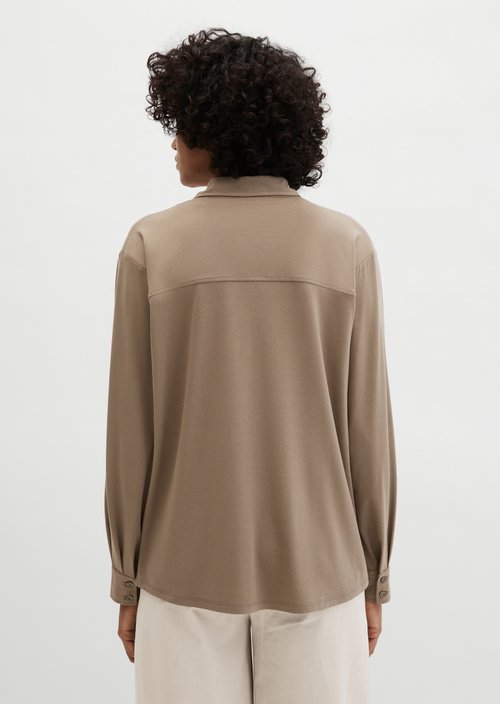 Jersey blouse loose — Chalky Brown
