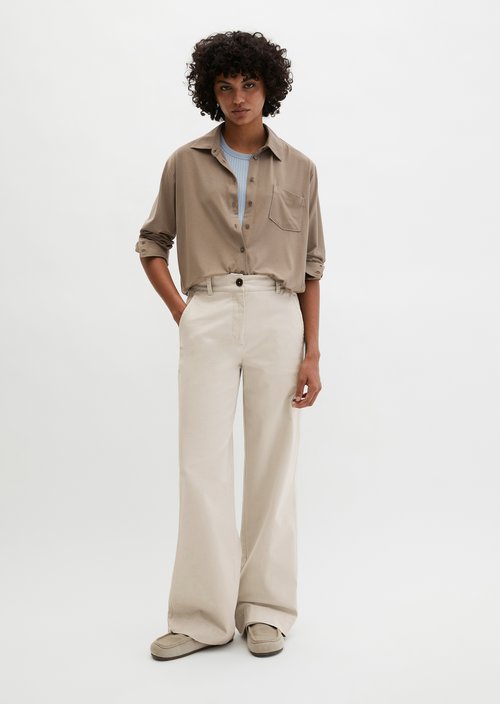 Jersey blouse loose — Chalky Brown
