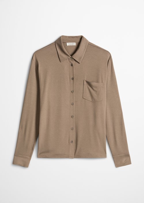 Jersey blouse loose — Chalky Brown