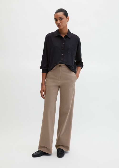 Jersey blouse loose — Deep Night Blue