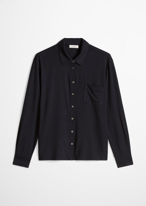 Jersey blouse loose — Deep Night Blue