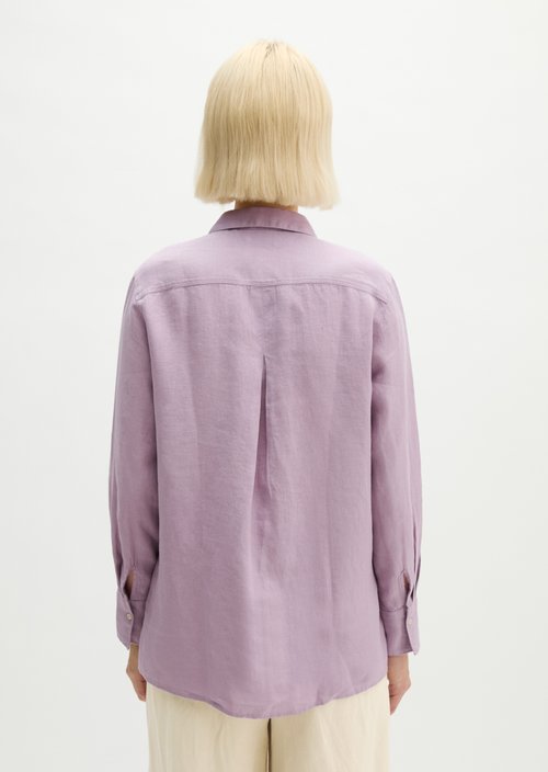 Linen blouse regular — Dusty Lavender