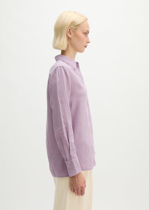 Linen blouse regular — Dusty Lavender