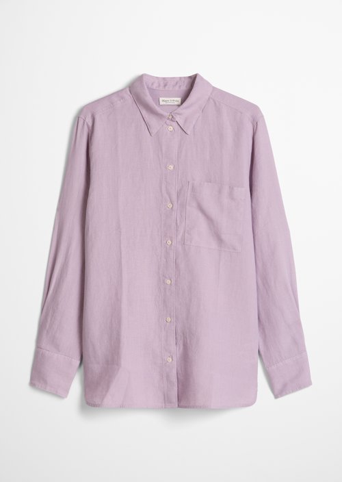 Linen blouse regular — Dusty Lavender