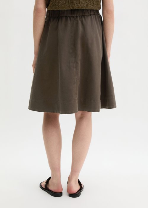 Flared skirt — Burnt Coffee