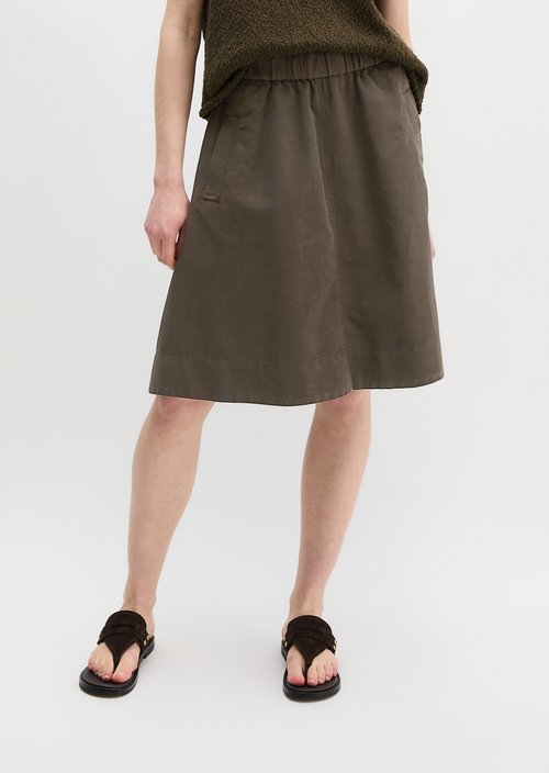 Flared skirt — Burnt Coffee