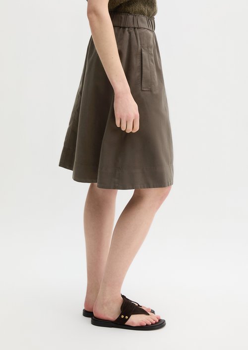 Flared skirt — Burnt Coffee