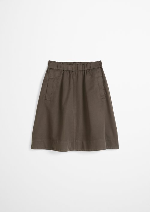 Flared skirt — Burnt Coffee