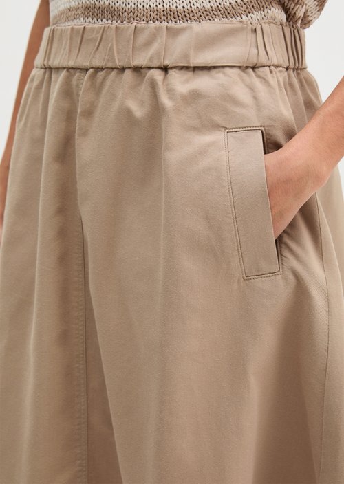 Flared skirt — Earthy Taupe