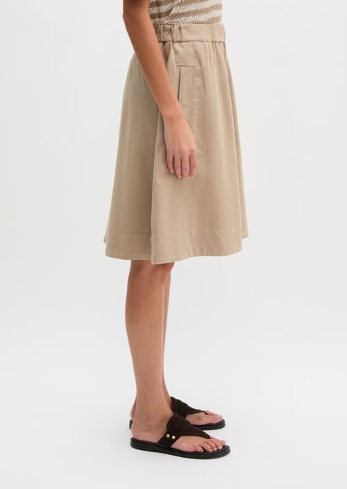 Flared skirt — Earthy Taupe