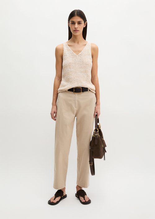 Chino Model Rimka tapered — Earthy Taupe