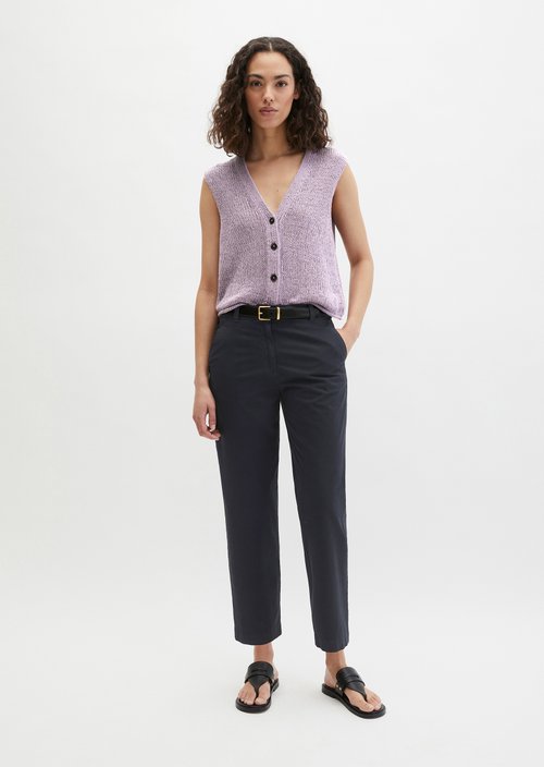 Chino Model Rimka tapered — Deep Night Blue