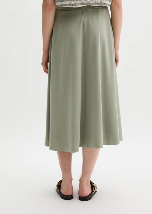 Flared jersey skirt — Fresh Sage