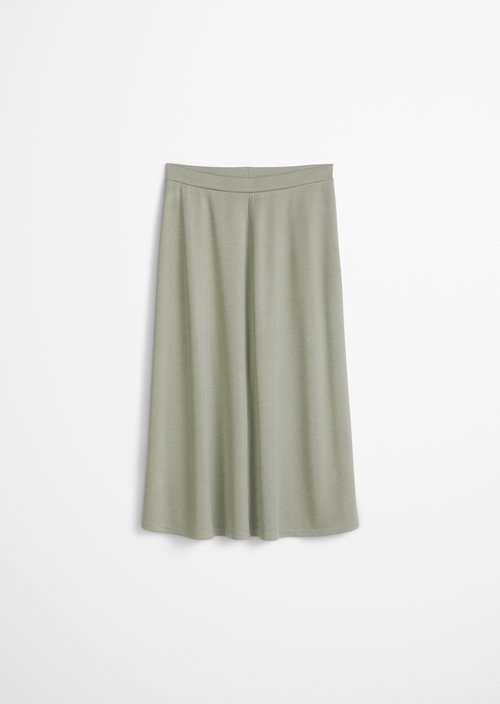 Flared jersey skirt — Fresh Sage