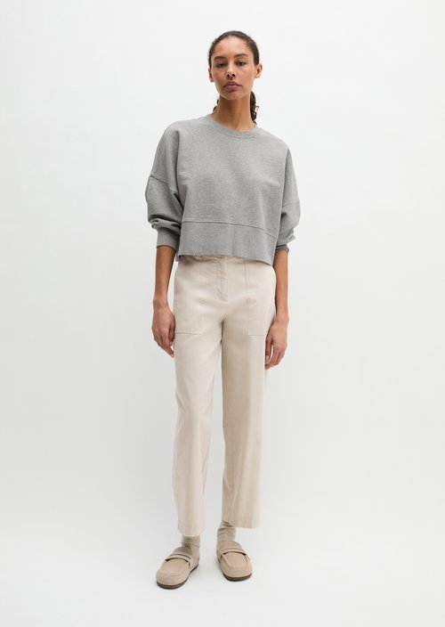 Relaxed sweatshirt — Pure Grey Melange