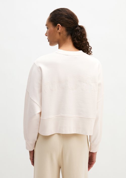 Relaxed sweatshirt — White Cotton