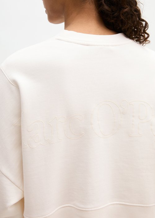 Relaxed sweatshirt — White Cotton