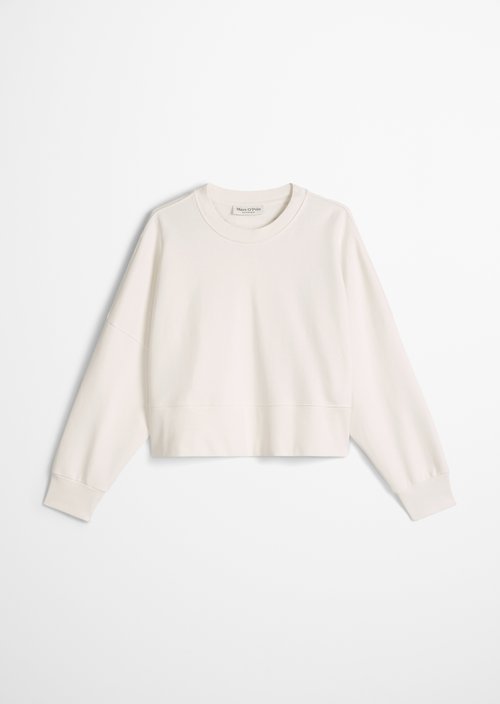 Relaxed sweatshirt — White Cotton